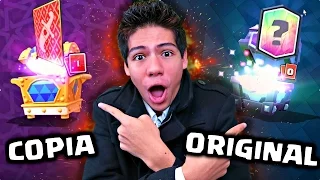 ¡ABRO COFRES ORIGINALES VS COFRES COPIA de Clash Royale! - [ANTRAX] ☣