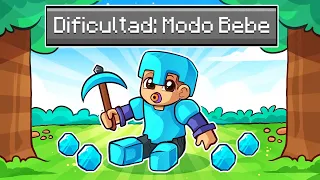 PASO MINECRAFT pero HAY UNA NUEVA DIFICULTAD BEBÉ 😂👶