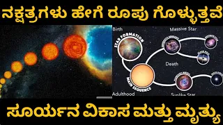 Stellar evolution in kannada | The Life Cycle Of Stars [ Sun ] / How Stars are Formed and Destroyed