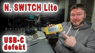 Nintendo Switch Lite - Missglückter USB-C Austausch vom Besitzer. Reparieren wir es | PCB Solder