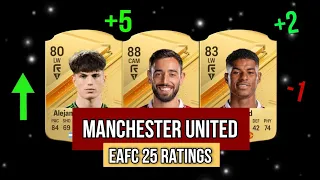 MANCHESTER UNITED PLAYER RATINGS / EAFC 25 (FIFA 25) ⚽️ Rashford, Garnacho, Bruno Fernandes...