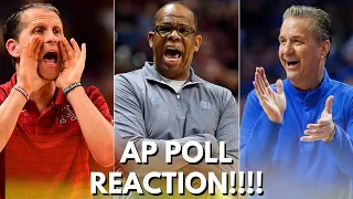 College Hoops AP POLL REACTION: Are Kentucky, North Carolina and Arkansas ALL UNDERRATED?