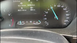 Ford focus mk4 1.0 ecoboost 0-100 km/h acceleration