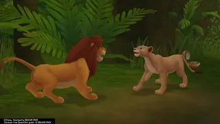 Kingdom Hearts II Final Mix (PS4) Cutscene #251 - Simba and Nala recognize each other