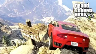 GTA 5 Driving Real Cars off Mt Chiliad (Super Cars off Mt Chiliad)