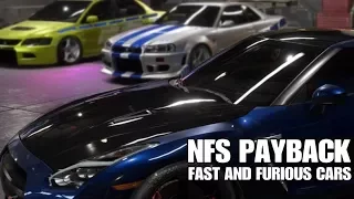 Need For Speed Payback | Fast and Furious cars