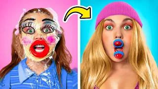 TU AL LICEO Vs TU DA BAMBINA   Makeover per la SCUOLA con i gadget TikTok su La La Vita Giochi