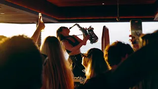 Yarden Saxophone full live set on the Pink Shadow Yacht in St Barth