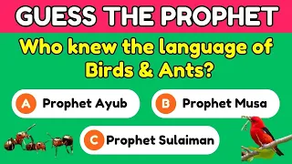 GUESS THE PROPHET QUIZ Part 2 | ISLAMIC QUIZ (No Music)