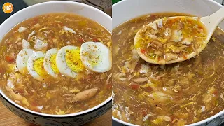 Chicken Hot and Sour Soup Recipe,Simple and Easy Chicken Soup at Home