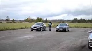 Bmw e36 320i vs bmw e39 530d drag race