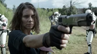 Maggie aims gun at Lance The Walking Dead 11x15 HD scene