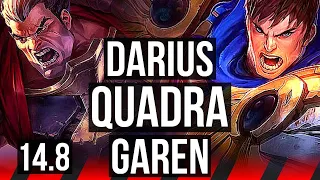 DARIUS vs GAREN (TOP) | Quadra, 1100+ games, Dominating | NA Master | 14.8