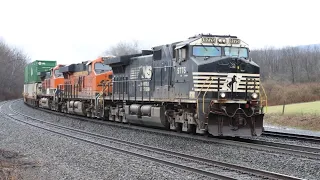 Norfolk Southern Freight Trains at Railroad Crossings on the PITL (Part 1): Railfanning Tipton, PA