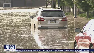 Thunderstorms dump heavy rain over Chester County leaving drivers stuck in flooded streets