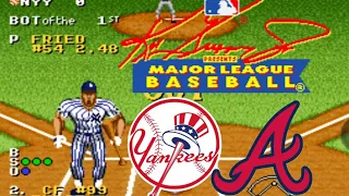 Ken Griffey Jr. Presents: MLB 2023 (SNES) Gameplay - Yankees vs. Braves
