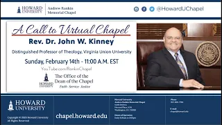 Rev. Dr. John W. Kinney | Andrew Rankin Memorial Chapel | Howard University