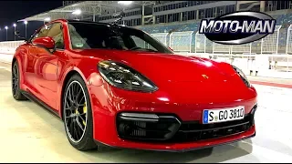 Driving the 453 hp Twin Turbo V8 2019 Porsche Panamera GTS on the Bahrain F1 Circuit (2 of 2)