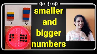 smaller and bigger numbers for  ukg to class 2/ comparing numbers