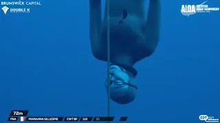 GOLD MEDAL AIDA Freediving World Championship 2023 - Marianna Gillespie CWTB