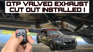 QTP ELECTRIC EXHAUST CUT OUT VALVE INSTALLED ! IT’S TIME TO MAKE SOME NOISE w/ my  BMW 440i ! #b58