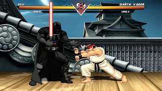 RYU vs DARTH VADER - Highest Level Awesome Fight!