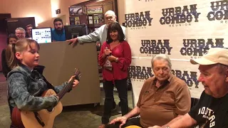 Ruby Leigh Pearson Lit'l Miss Country singing for Mickey Gilley and Johnny Lee Urban Cowboy Branson