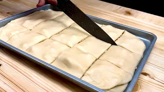 Why didn't I know this method before,❗️ 😱 quick puff pastry without refrigerator