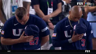 USA's 'National Anthem' ahead of the World Baseball Classic Championship against Japan | MLB on FOX