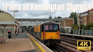 Trains at Kensington (Olympia) (1st July 2023)