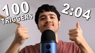 ASMR 100 TRIGGERS IN 2:04