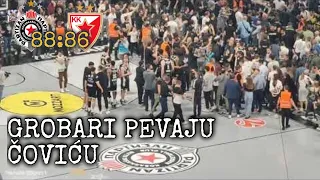 Partizan Crvena zvezda: Grobari pevaju Čoviću na kraju utakmice