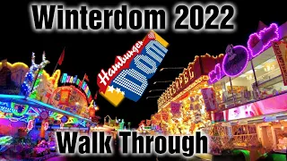 Hamburger Dom Germany | Complete tour of the Winterdom 2022 | [Walk Through]