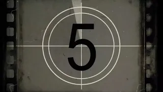 Retro Intro Template With Old Film Countdown Effect