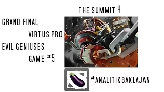 [VP EG] Virtus.Pro  vs Evil Geniuses Лучшие Моменты The SUmmit 4 GRAND FINAL Game 5 Dota 2