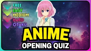 ANIME OPENING QUIZ #16 | First 10 Seconds - 50 Songs (Very Easy - Otaku)