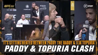 "Hand Sanitiser Boy...You Spanish Sausage!" 😤 Paddy The Baddy & Ilia Topuria HEATED #UFC282 CLASH 👀