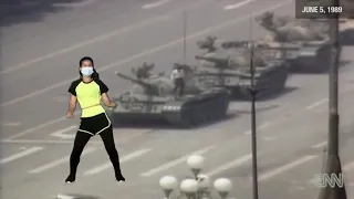 Myanmar Coup Girl Tiananmen Square Tank Man Crossover