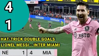 Double Goals LIONEL MESSI di INTER MIAMI 4-1 NEW ENGLAND || FULL HIGHLIGHT