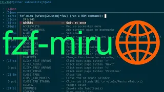 fzf-miru - Execute W3M Commands via Fuzzy Finder