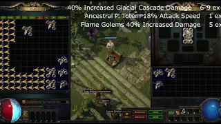 Path of Exile: 100 Enchanted Fossil Crafting Used on Hubris Circlet Helmet