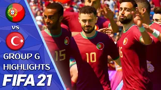 FIFA 21 World Cup REALISTIC GAMEPLAY | Turkey v Portugal | CPU vs CPU