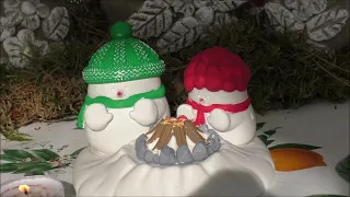 DIY - Schneemänner Winterdeko aus Gießpulver