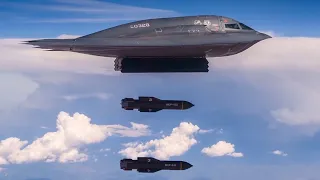 B-2 Spirit Bomber Drops two GBU-57A/B Massive Ordnance Penetrator Bomb.