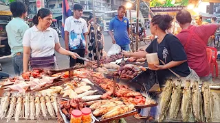 POPULAR Cambodian Street Food-Grilled Chicken, Duck, Fish, Frog, Pork, Fried Rice, Vegetable & More