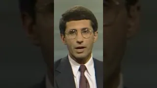 Dr. Anthony Fauci discussing the AIDS epidemic on PBS NewsHour in 1985