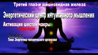 Активация шестой чакры.Аджна.Третий глаз и шишковидная железа. Медитация Активация интуитивной чакры