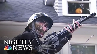 Political Home Decorations Reach A Whole New Level This Halloween | NBC Nightly News