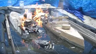 Cardboard Ship Burning And Sinking: Battleship Octavia Blake Versus Battleship Canopus