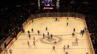 Winnipeg Jets vs Columbus Blue Jackets Jan. 11th 2014 (warmup clip)